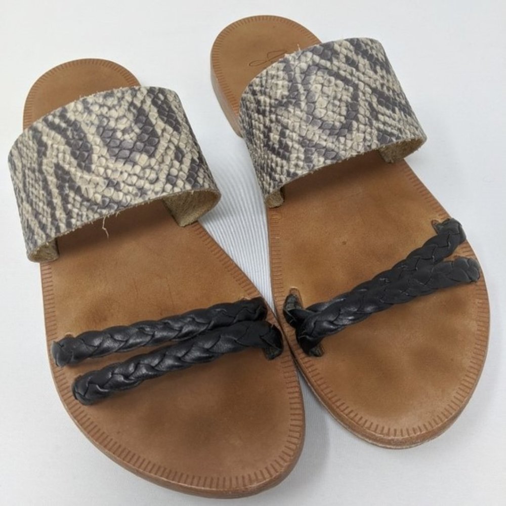 Joie A la Plage Diani Python Slide Sandals Sz.8.5 - Picture 8 of 8